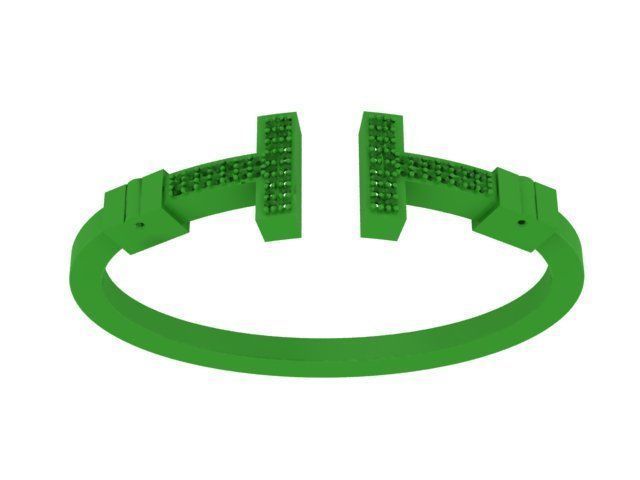 tiffany wedding bracelet 3D print model_5