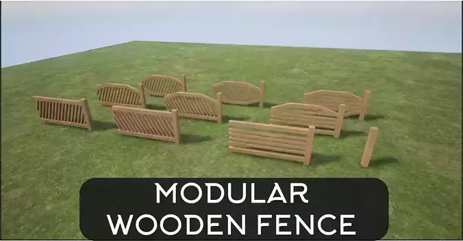 Modular Wooden Fence
