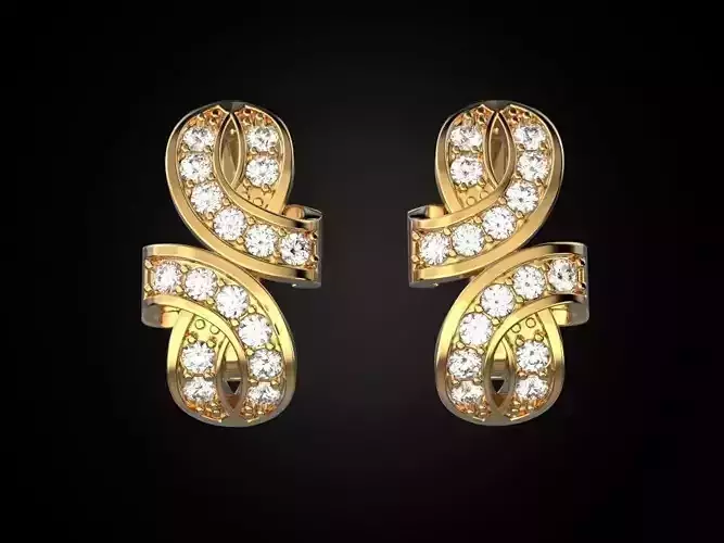 Earrings 17 Free 3D print model
