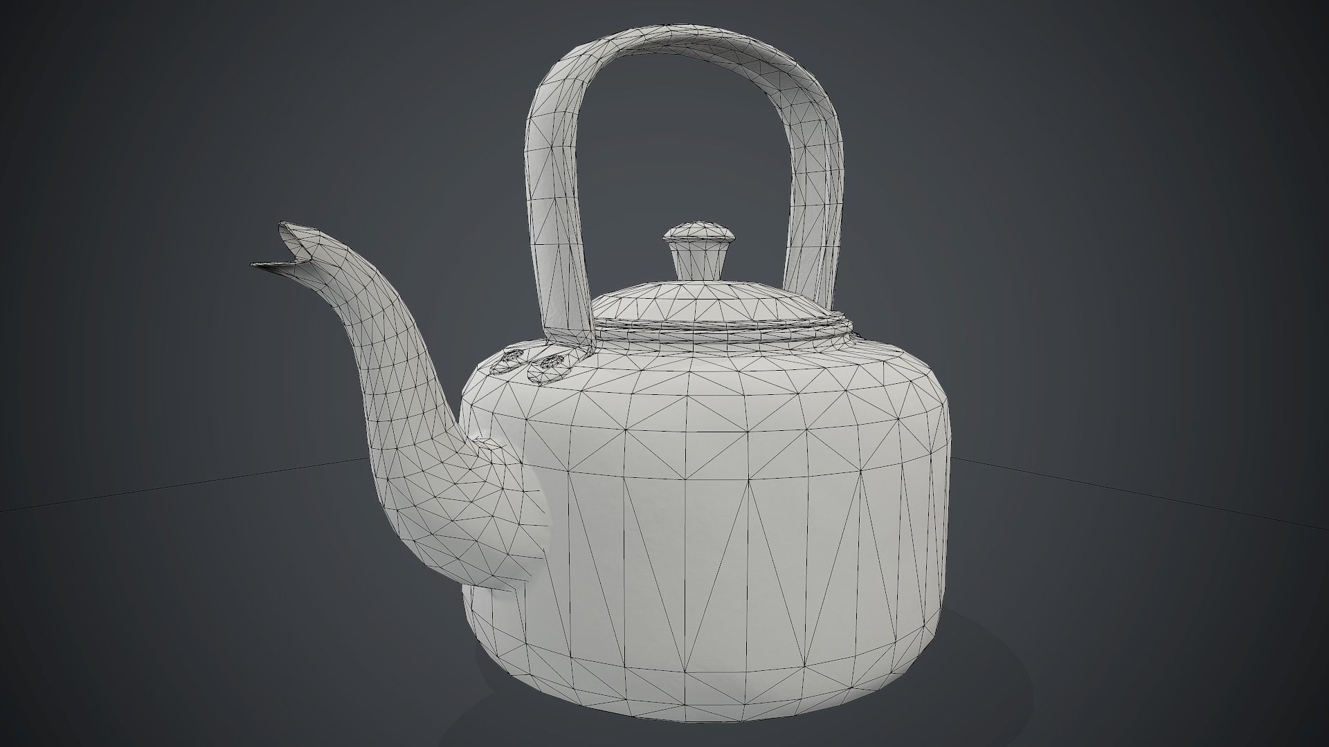 Old Aluminium Kettle PBR Game Ready Low-poly 3D model_15