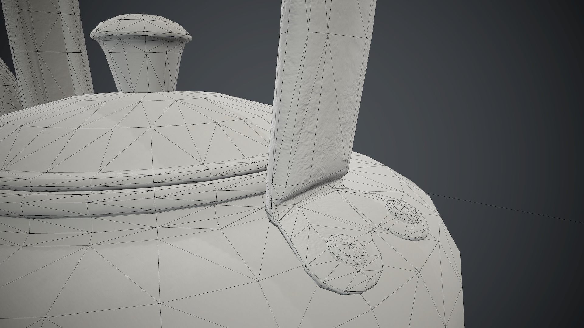 Old Aluminium Kettle PBR Game Ready Low-poly 3D model_17