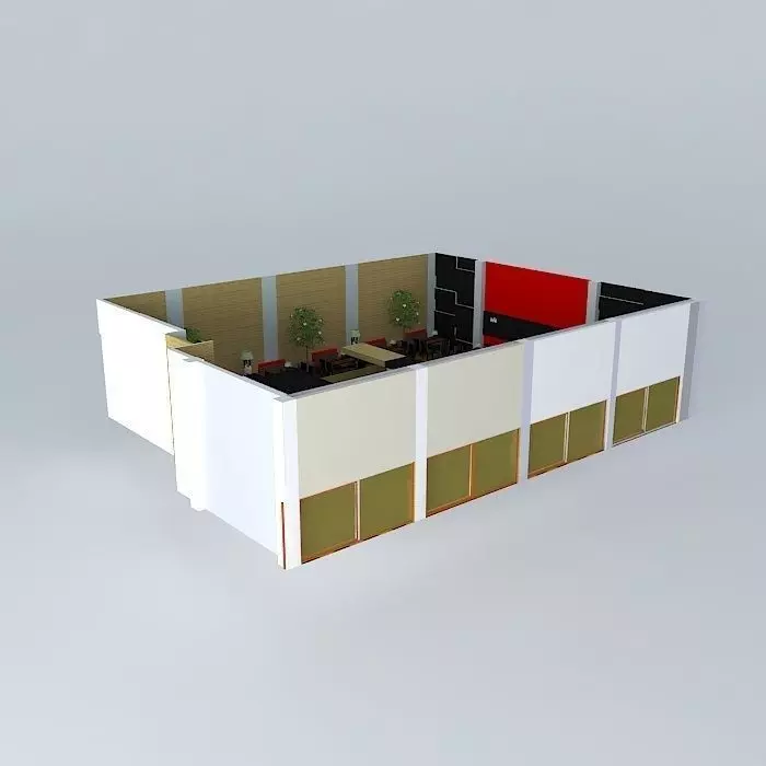 Cafe Restaurant Free 3D model