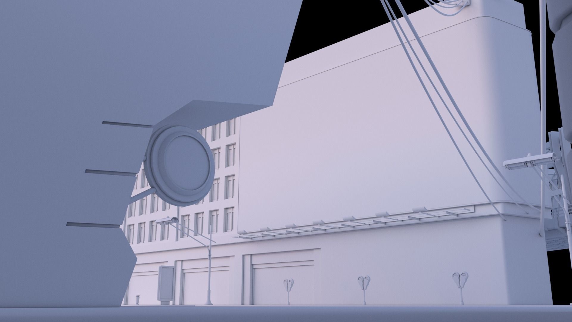 City buildings set 3D model_4