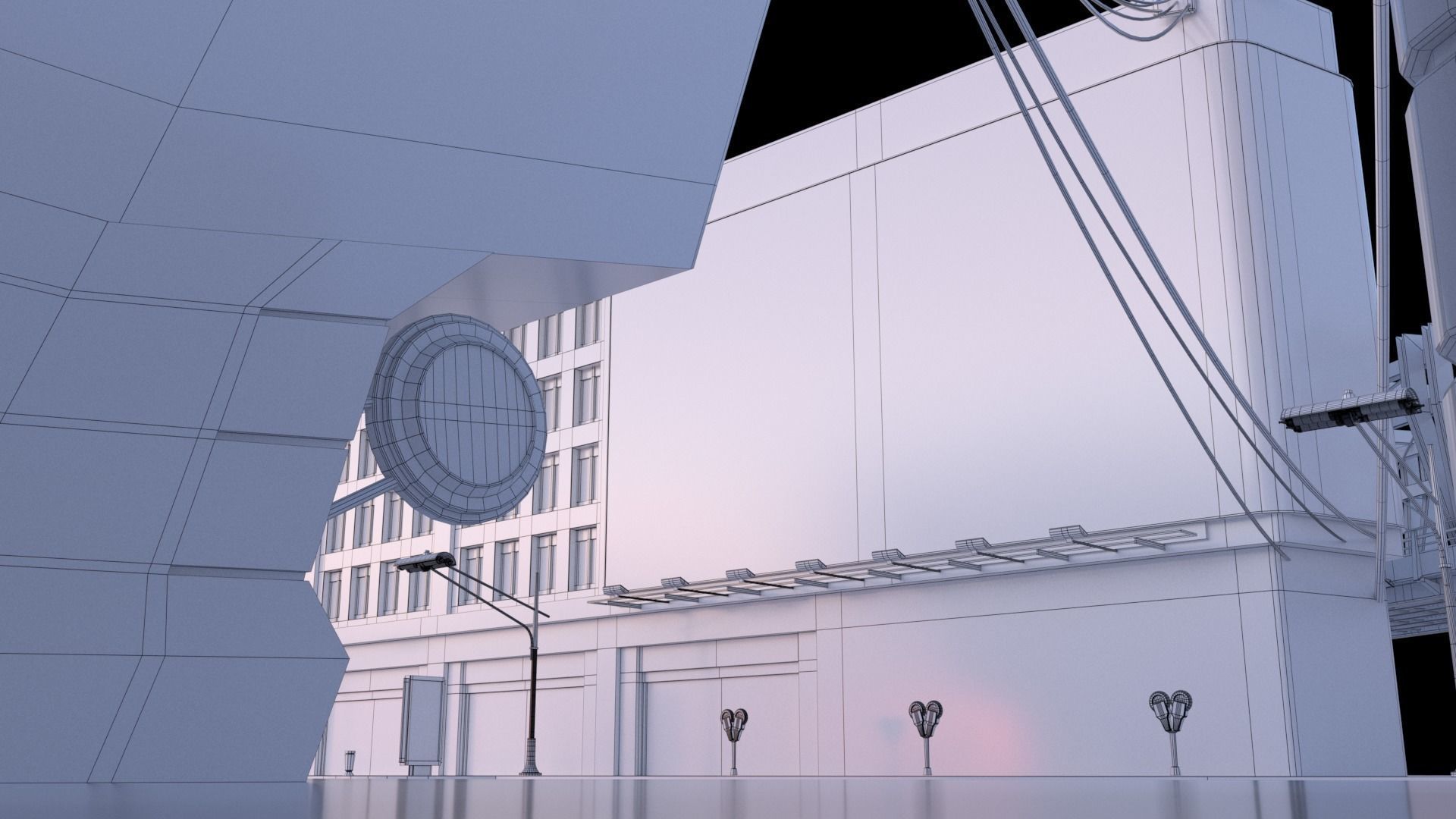 City buildings set 3D model_5