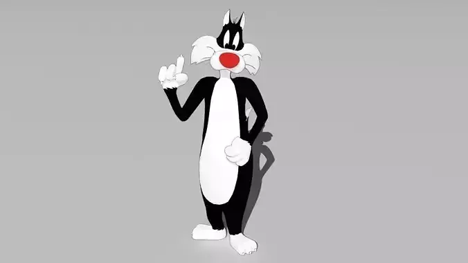 Slyvester the cat 3D model