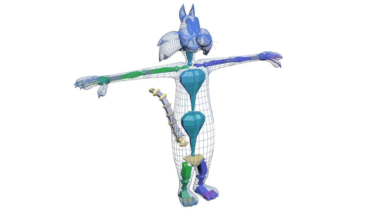 Slyvester the cat 3D model_6