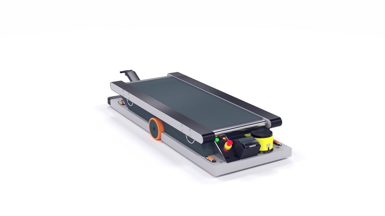 Robot trolleys self drive AVG 3D model_9