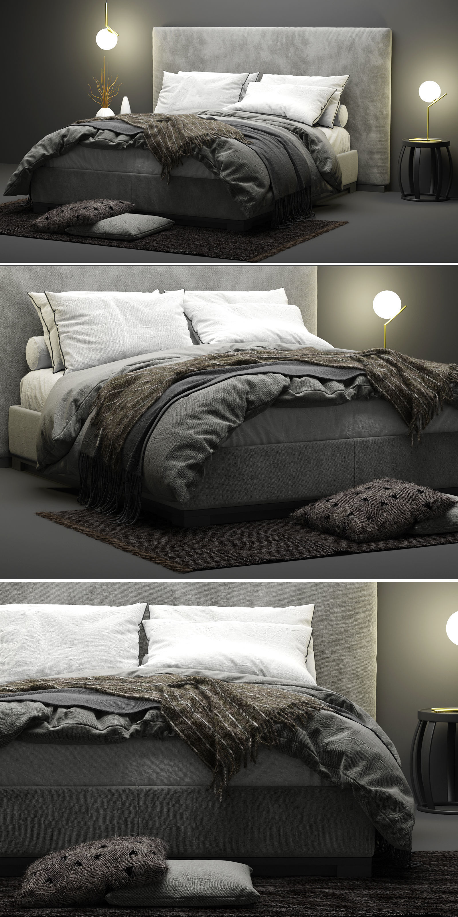 Maxalto Bauci - Ovidio Bed 3D model_1