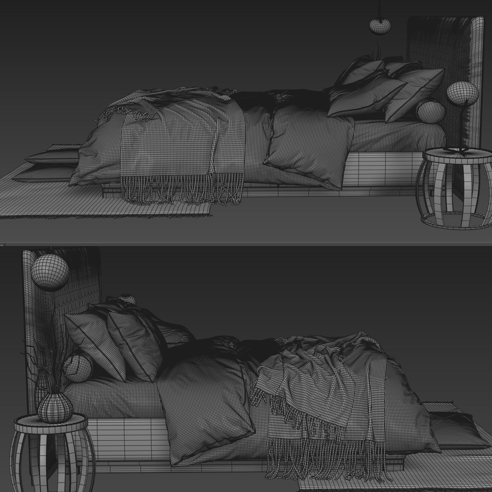 Maxalto Bauci - Ovidio Bed 3D model_6