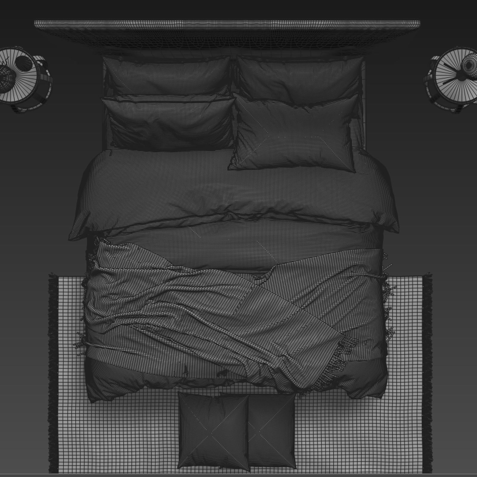 Maxalto Bauci - Ovidio Bed 3D model_7