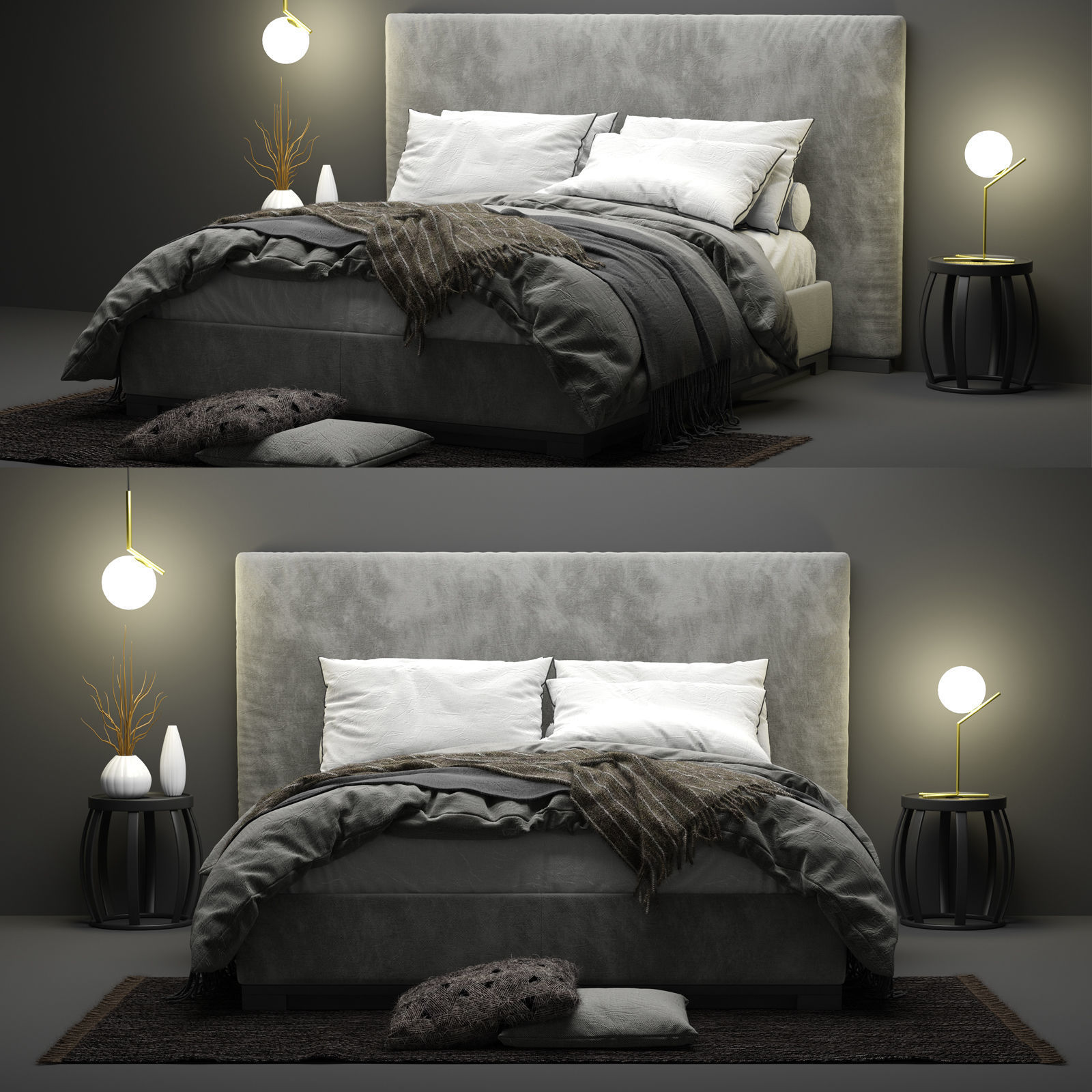 Maxalto Bauci - Ovidio Bed 3D model_3