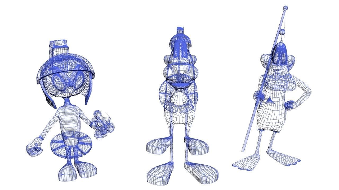 Marvin k9 and duck dodgers 3D model_8