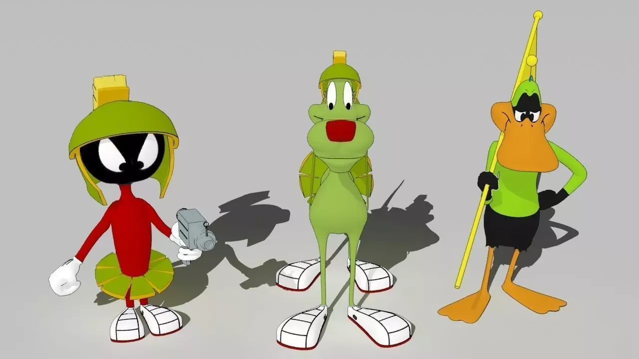 Marvin k9 and duck dodgers 3D model_0