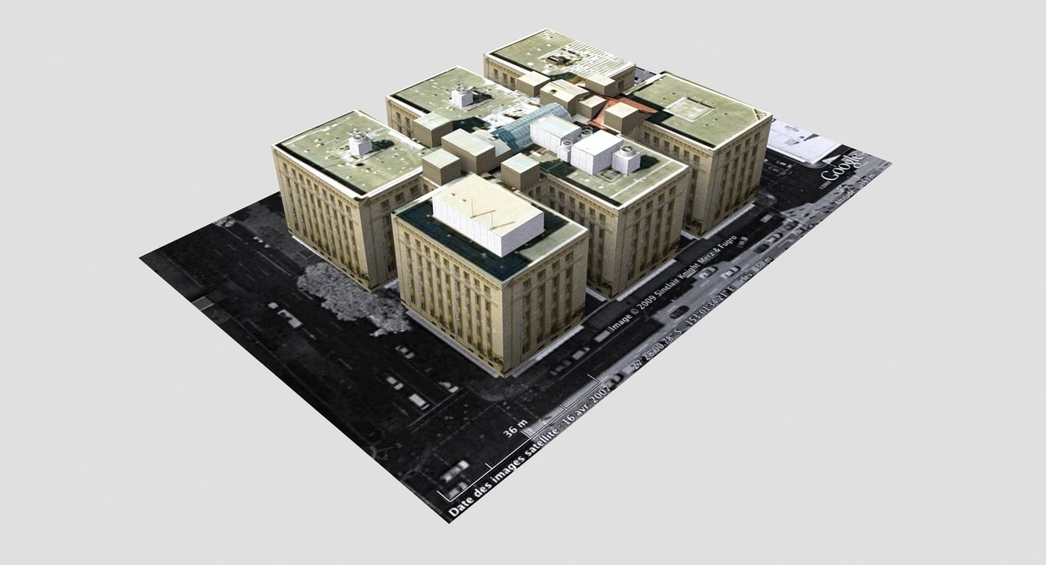 ANZAC Square Low-poly 3D model_4