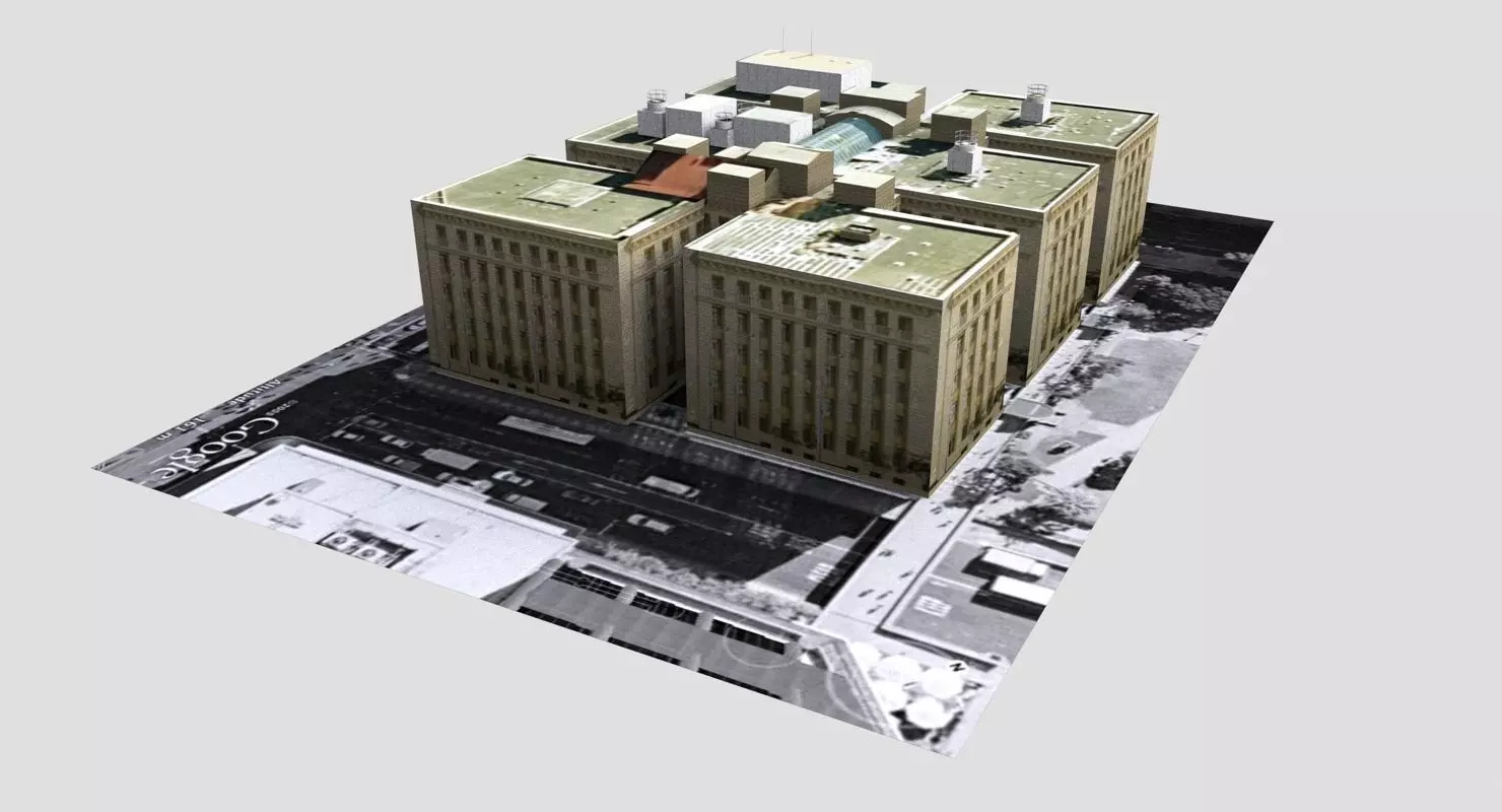 ANZAC Square Low-poly 3D model_0