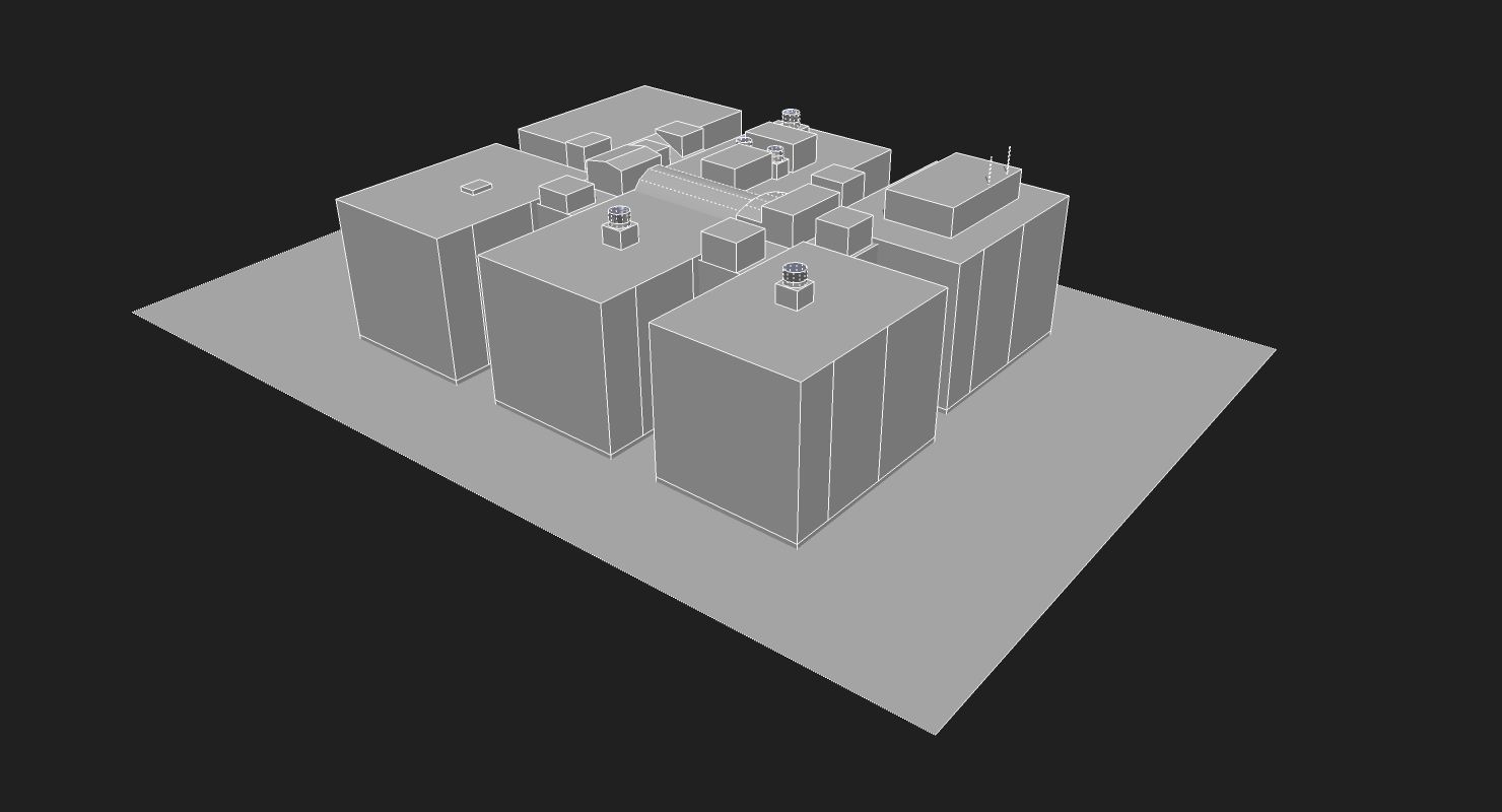 ANZAC Square Low-poly 3D model_3