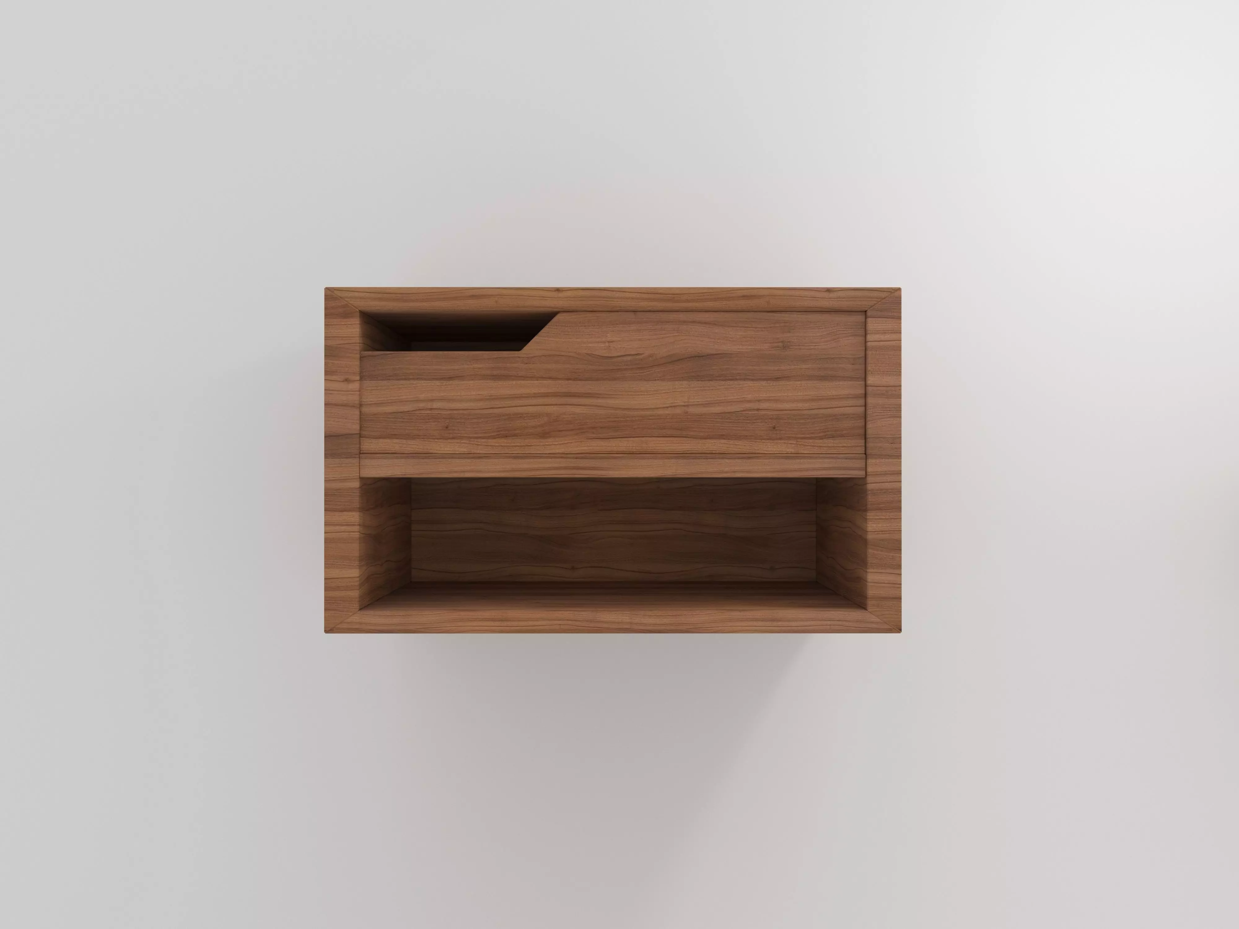 3d model of a nighttable  on the wall Low-poly 3D model_0