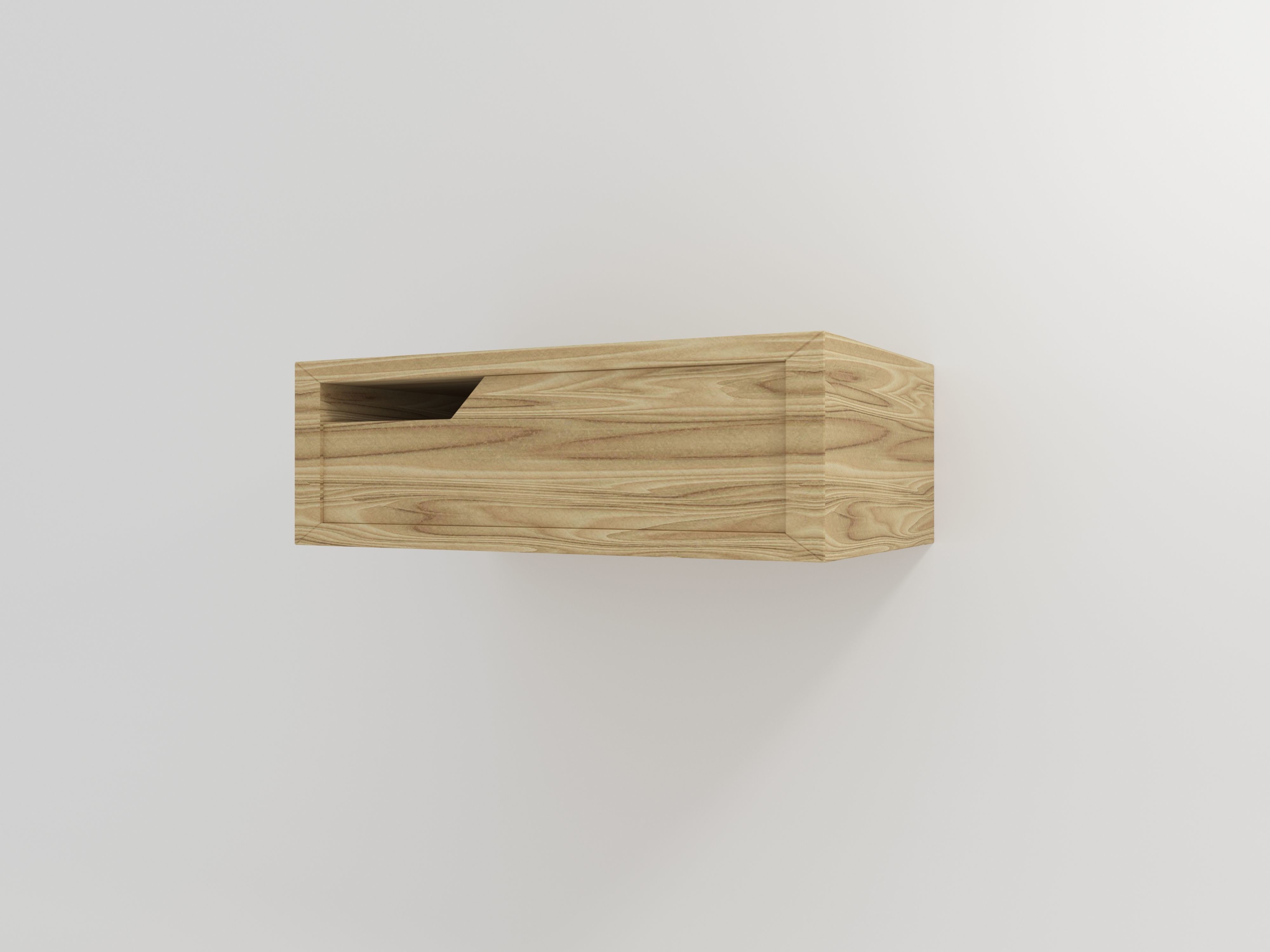 3d model of a nighttable  on the wall Low-poly 3D model_7