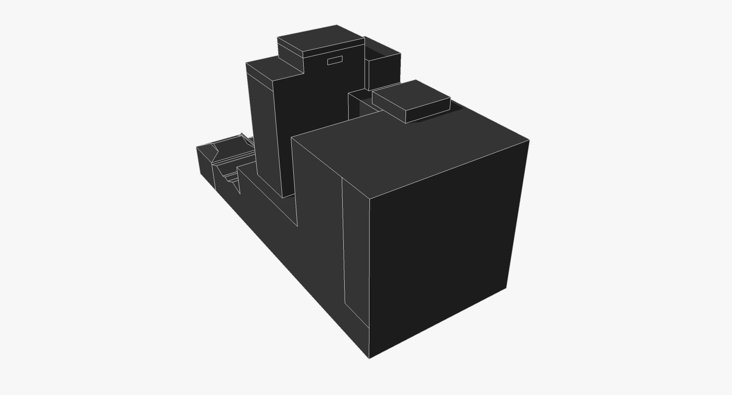 Grant Thornton House and MBF House Low-poly 3D model_5