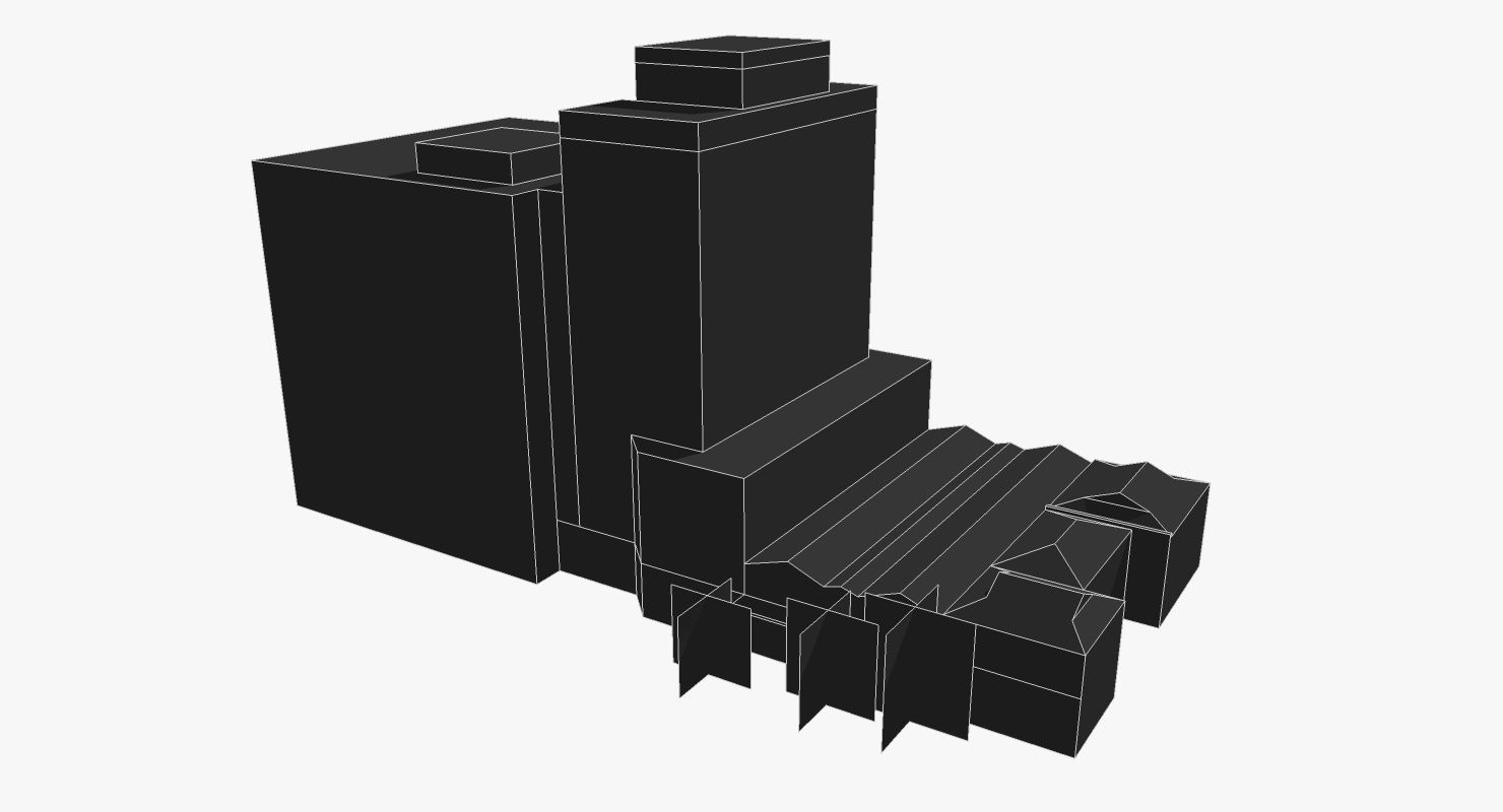 Grant Thornton House and MBF House Low-poly 3D model_1