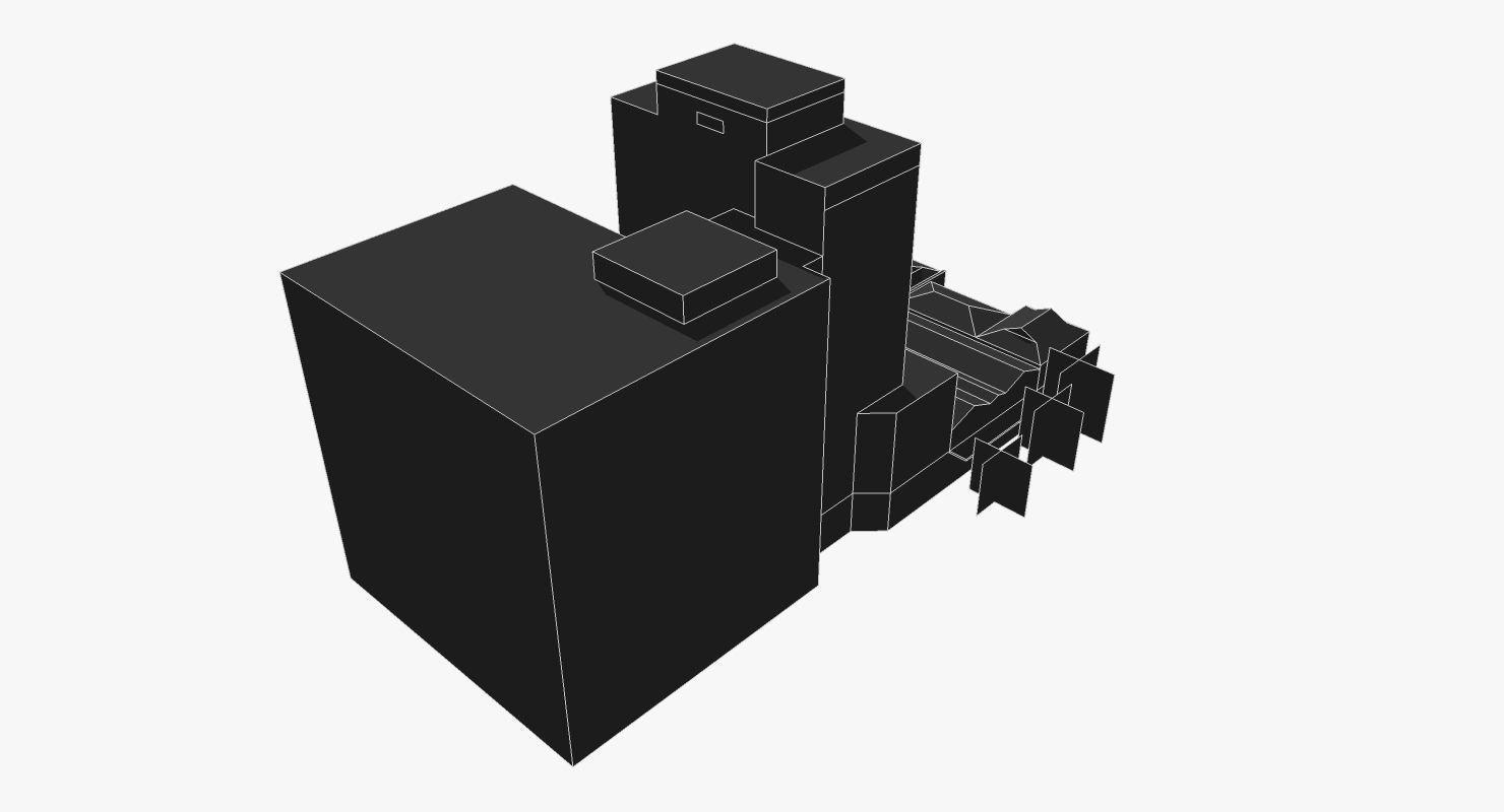 Grant Thornton House and MBF House Low-poly 3D model_7