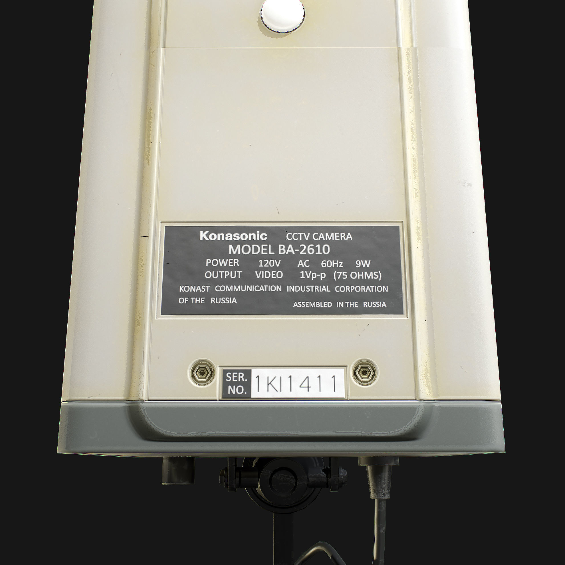 CCTV Camera Low-poly 3D model_7