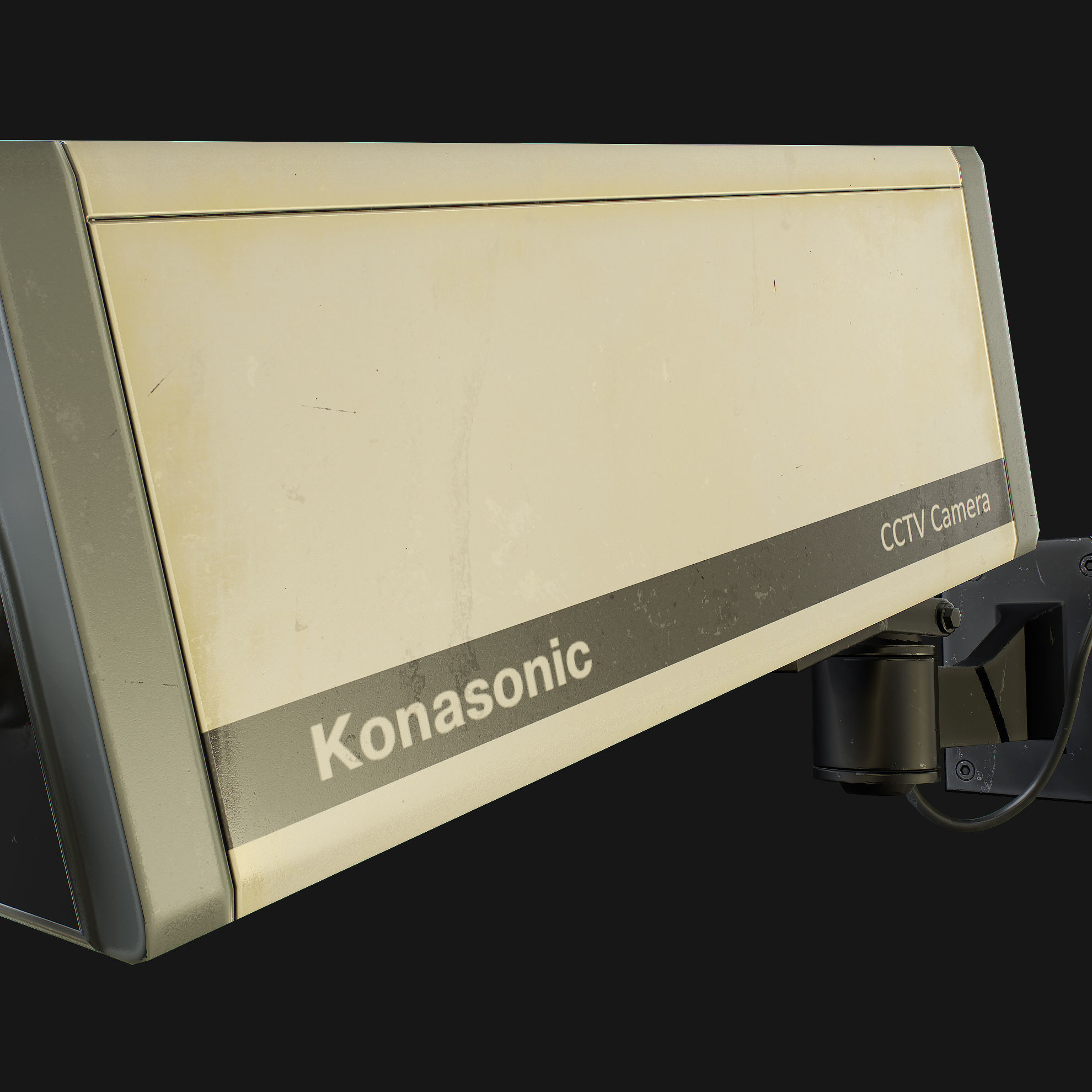 CCTV Camera Low-poly 3D model_10