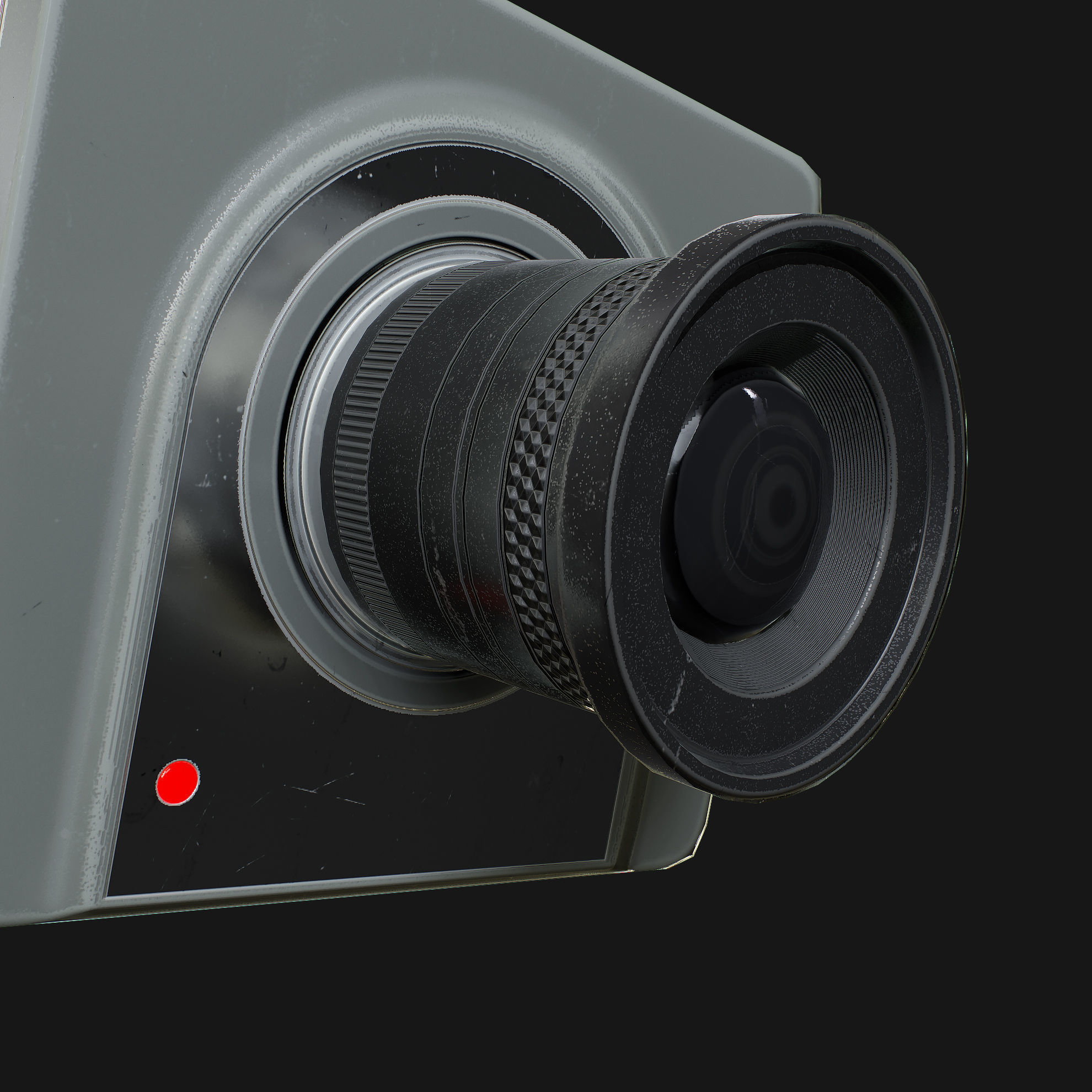 CCTV Camera Low-poly 3D model_8