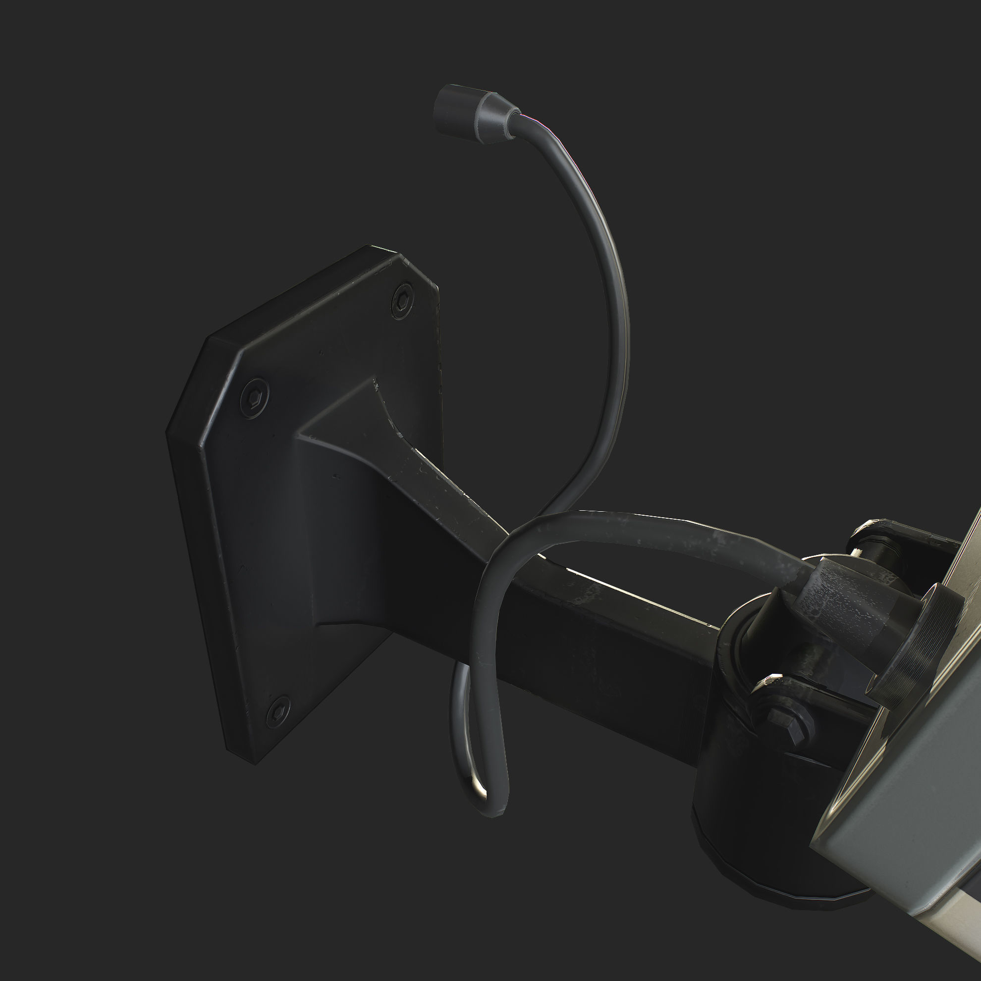 CCTV Camera Low-poly 3D model_12