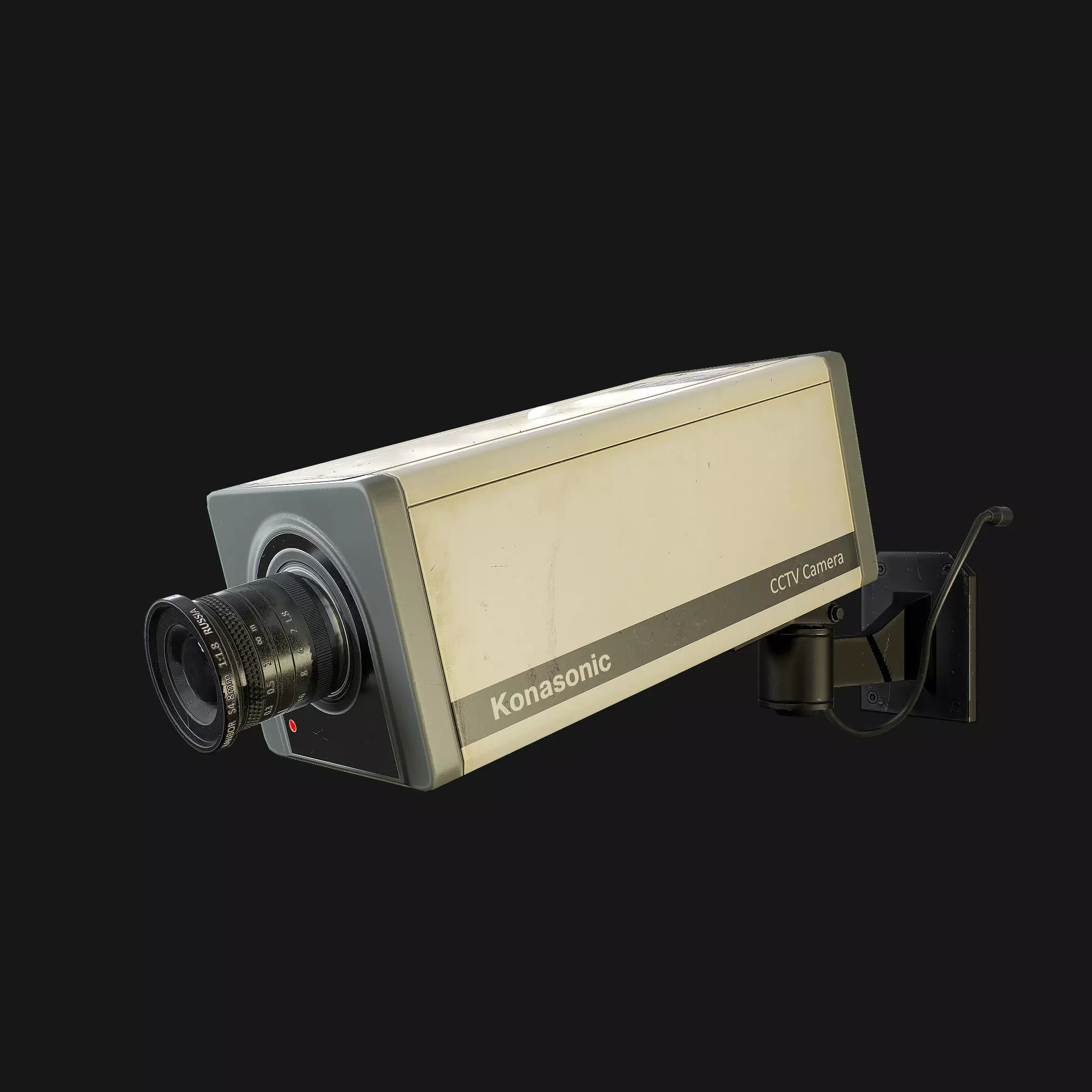 CCTV Camera Low-poly 3D model_0