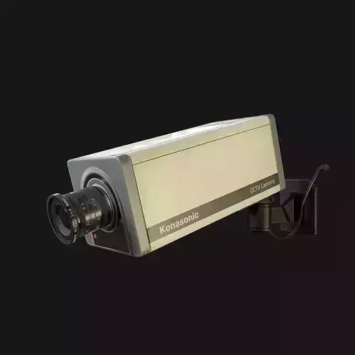 CCTV Camera Low-poly 3D model