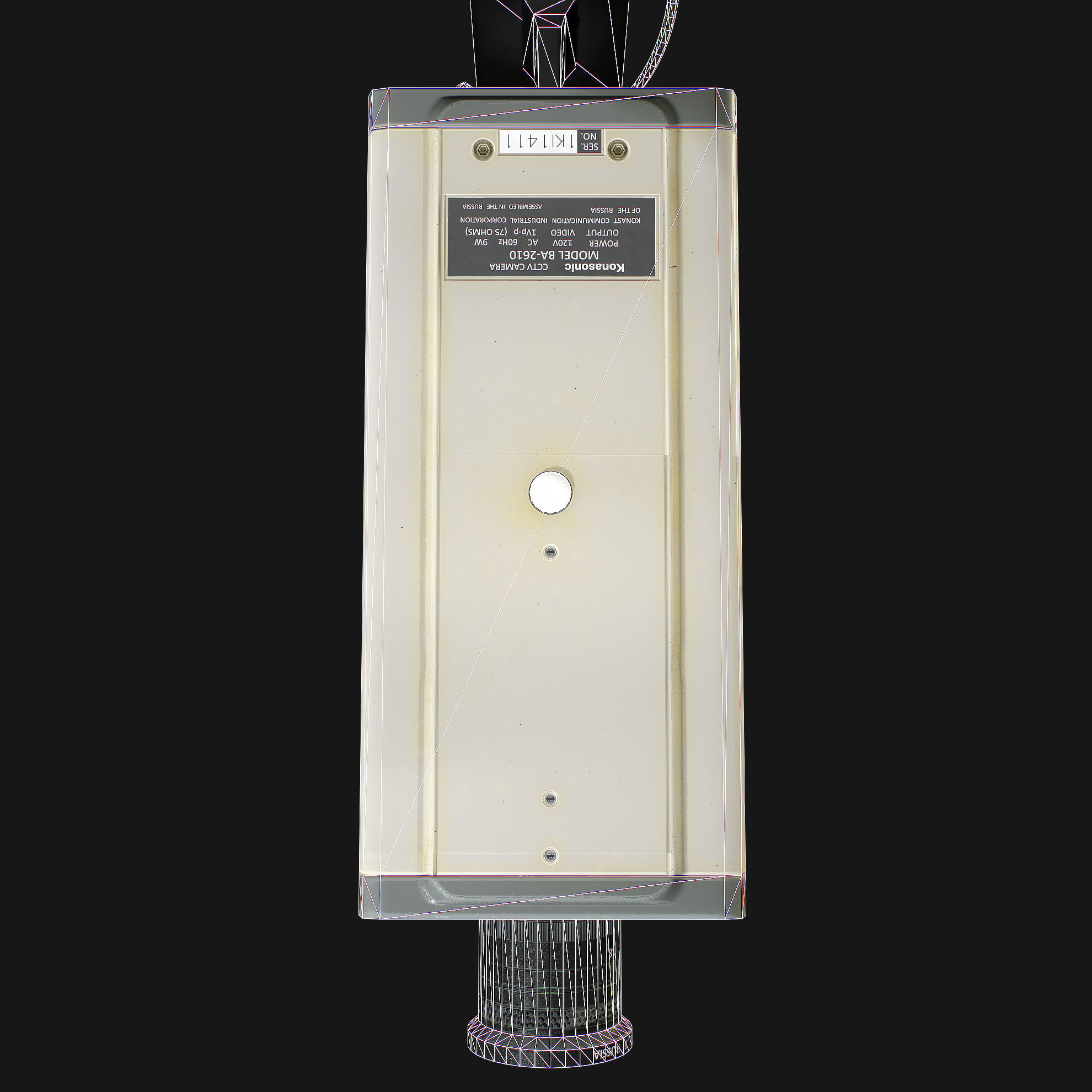 CCTV Camera Low-poly 3D model_16