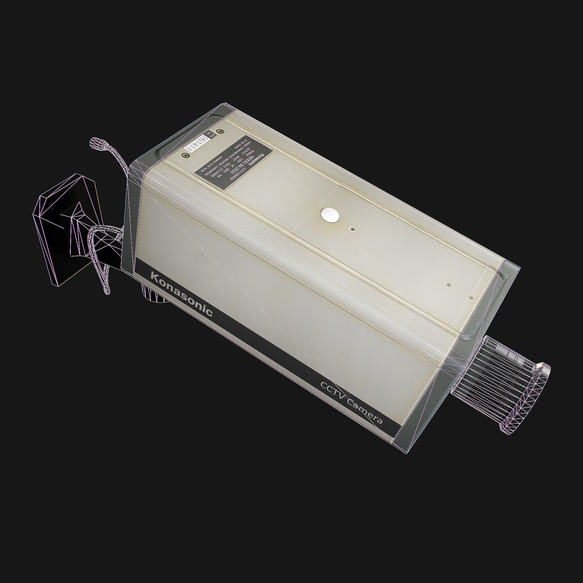 CCTV Camera Low-poly 3D model_13