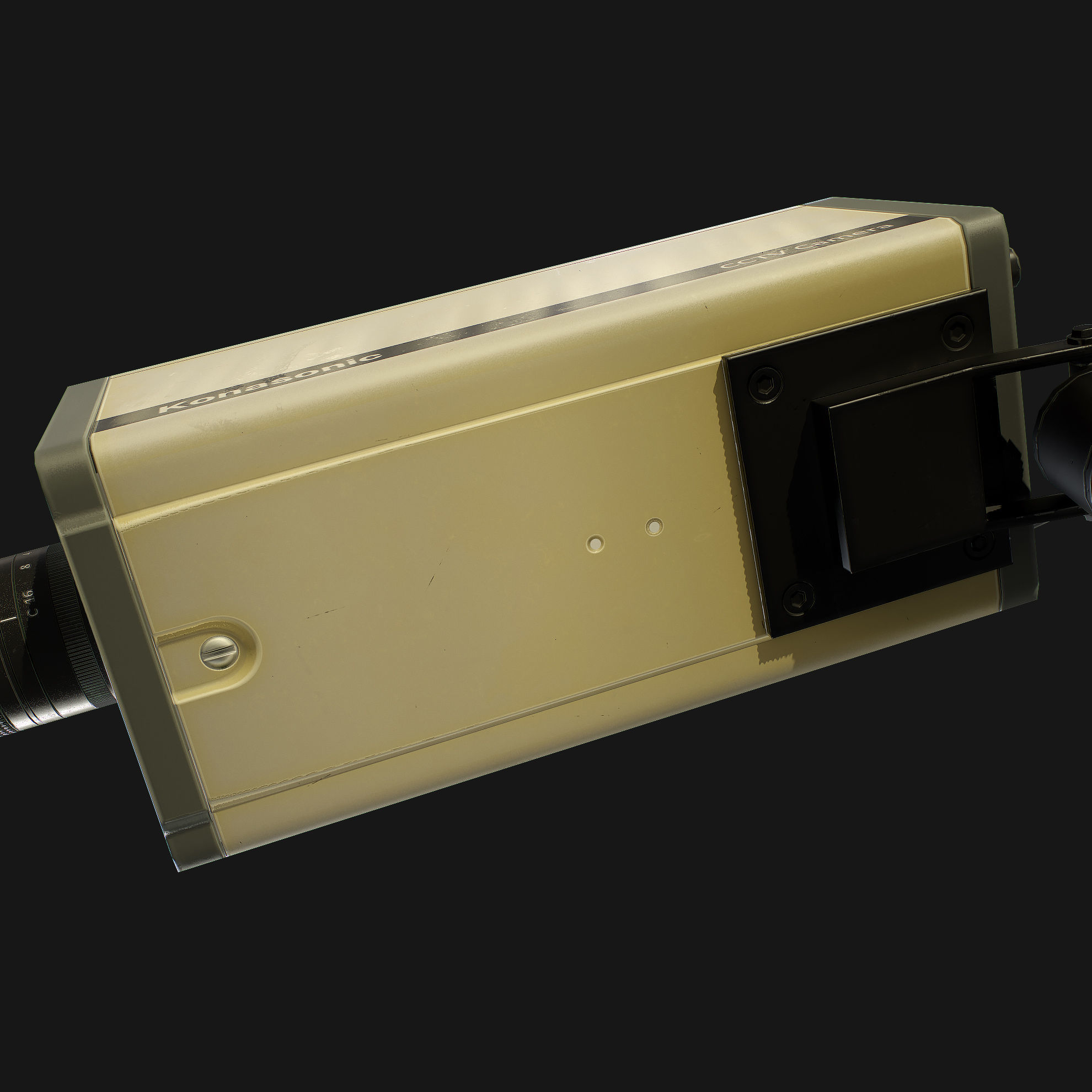CCTV Camera Low-poly 3D model_9