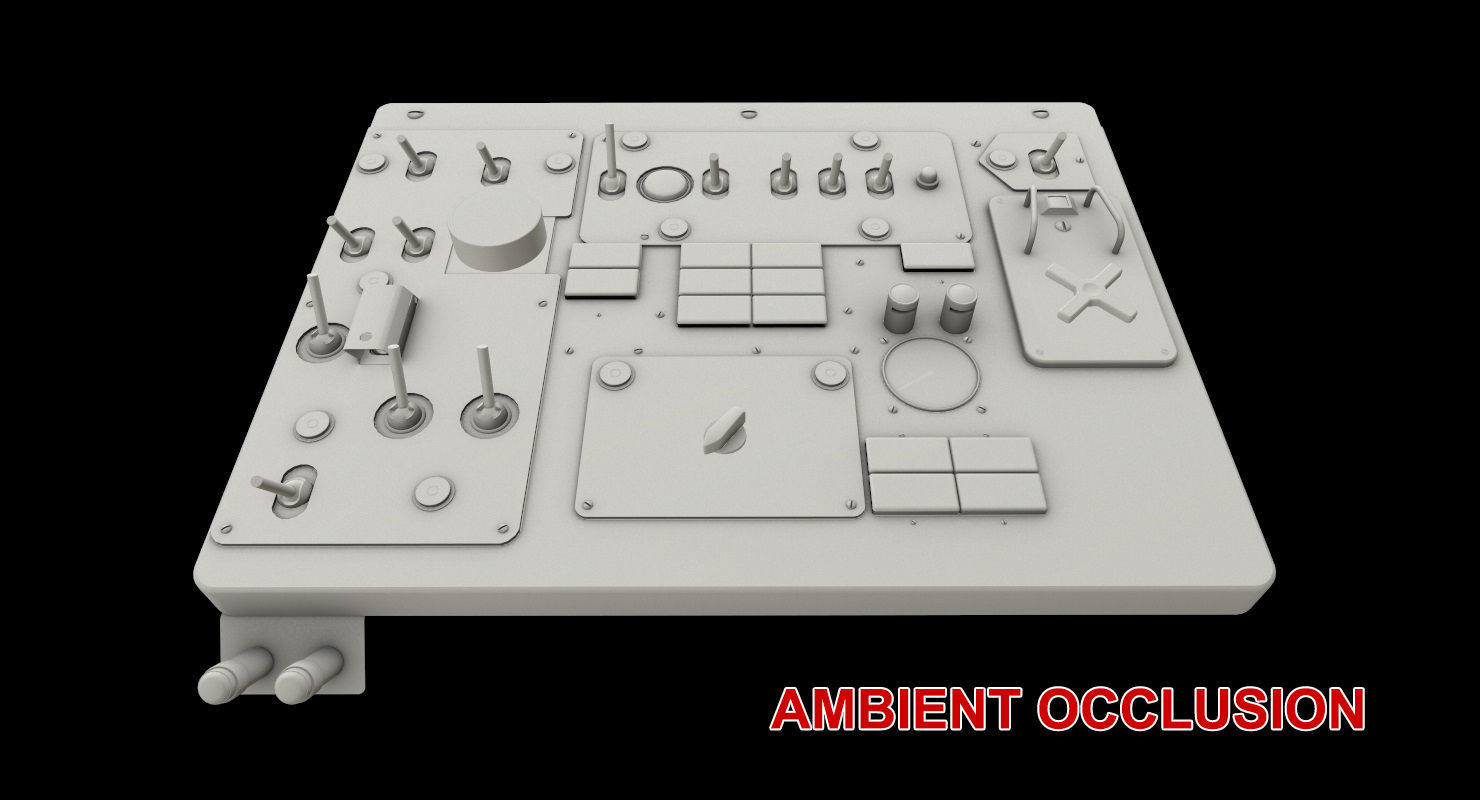 Mi-8MT Mi-17MT Left Overhead Panels Board Russian 2 Low-poly 3D model_23