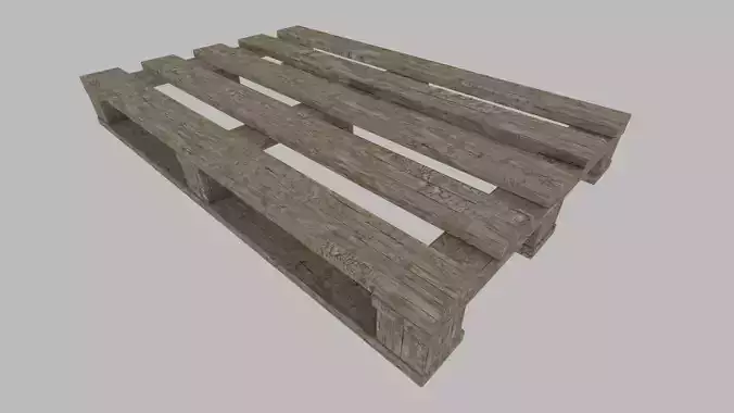 Pallet Low Poly 3D model adapted UE4 Unity