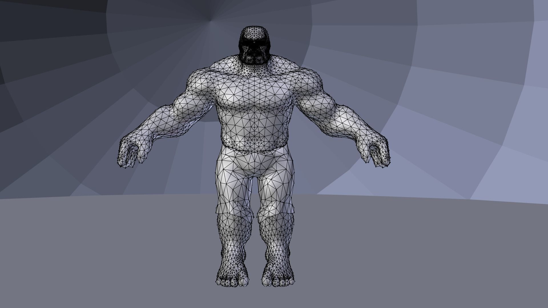 Hulk 2003 Inspired Rigged and animated Low-poly 3D model_22