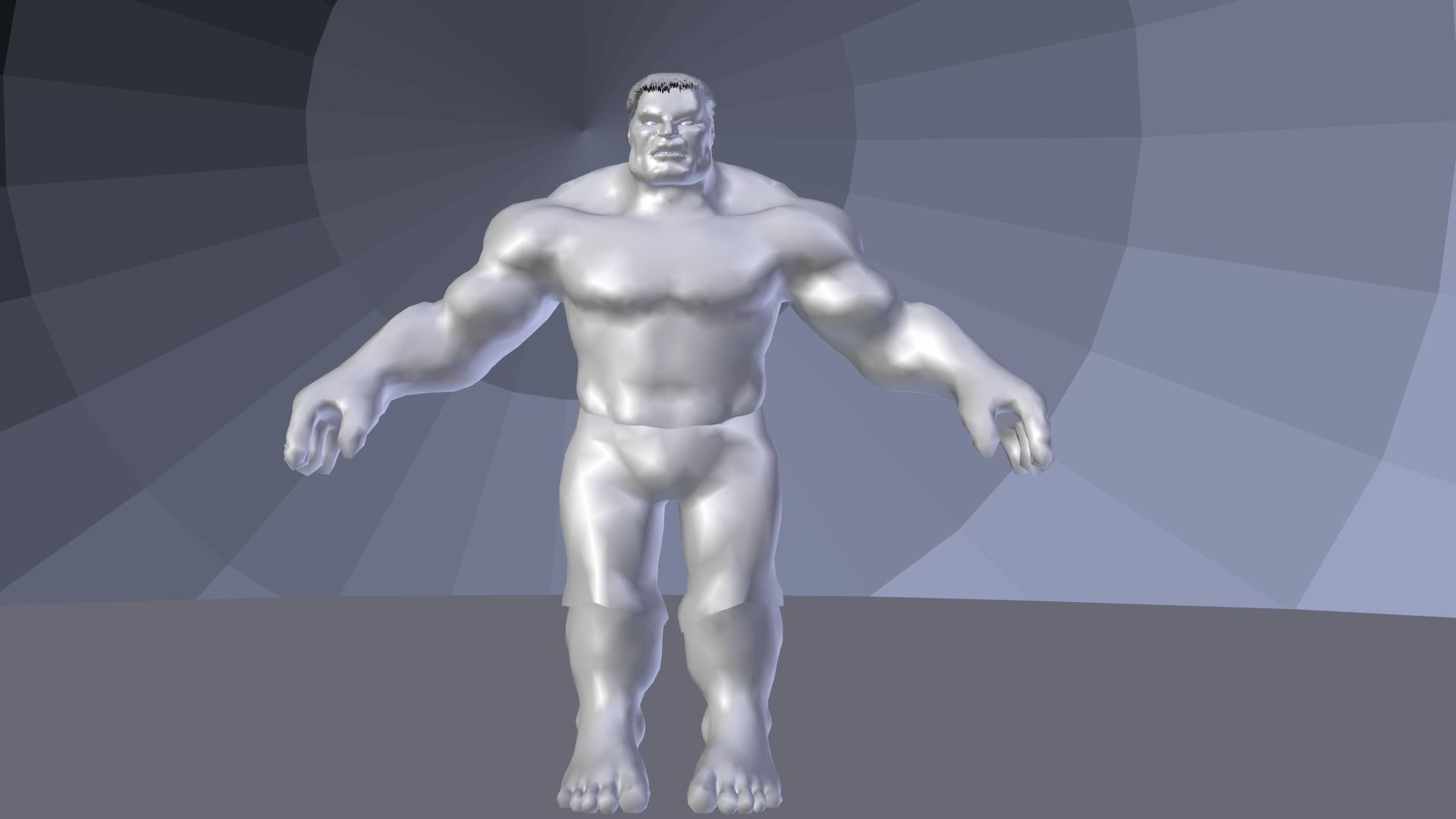 Hulk 2003 Inspired Rigged and animated Low-poly 3D model_20