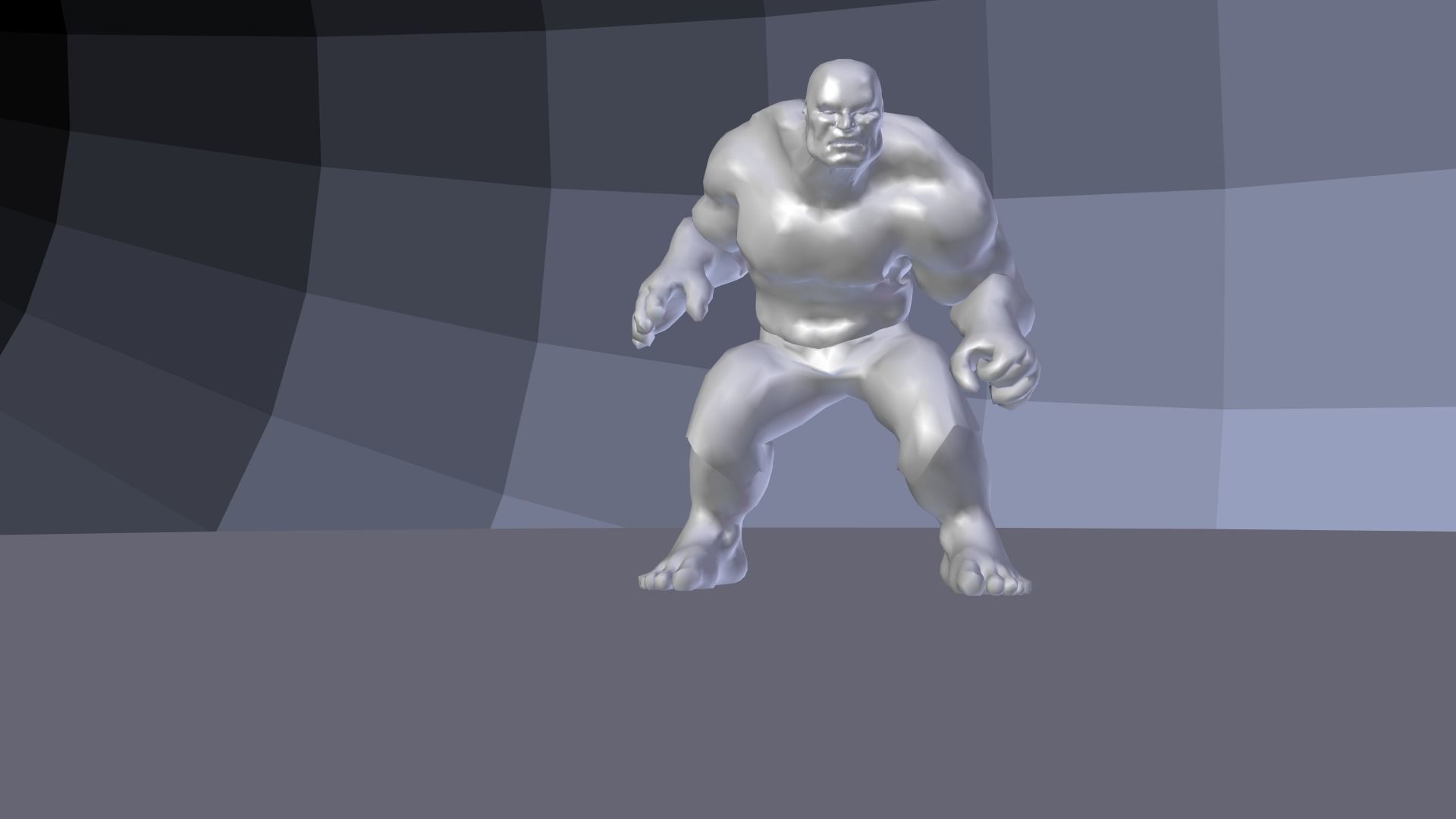 Hulk 2003 Inspired Rigged and animated Low-poly 3D model_17