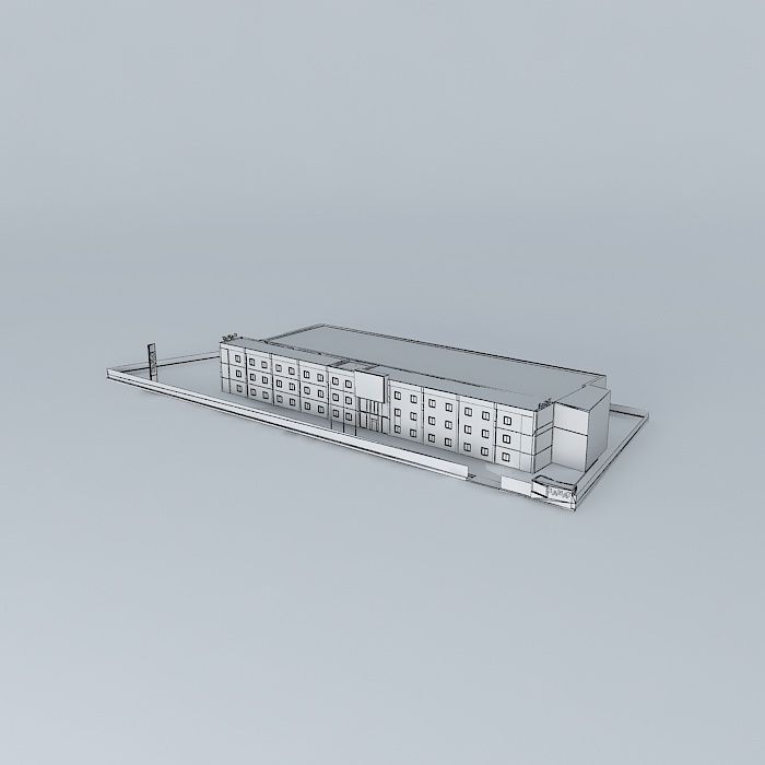 leaf industrial building Free 3D model_3