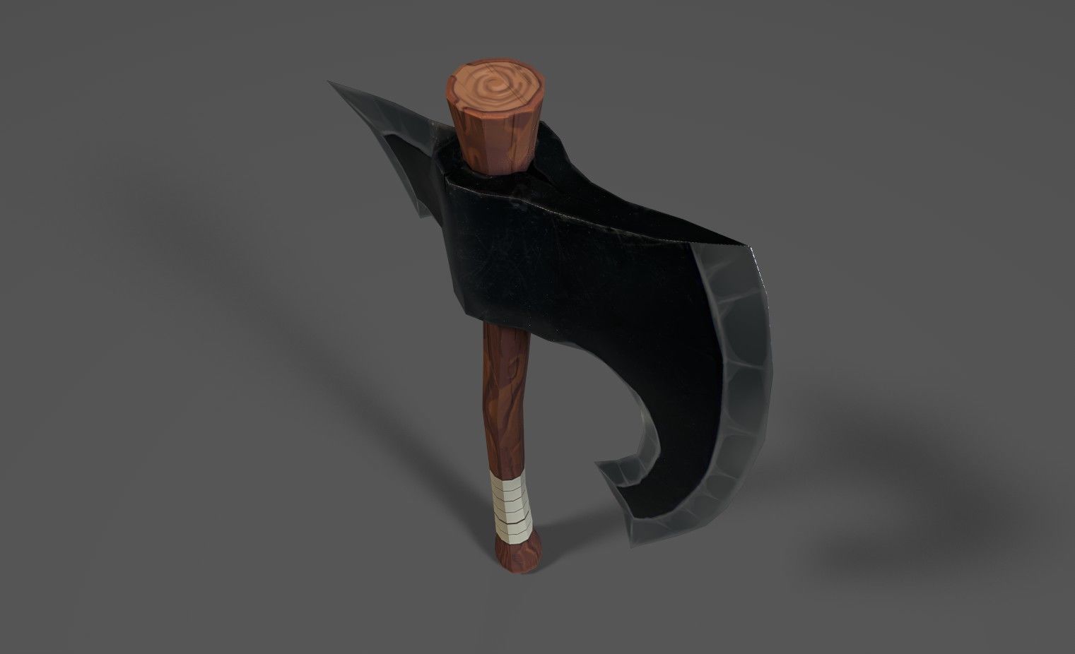 Battle Axe CA Low-poly 3D model_1
