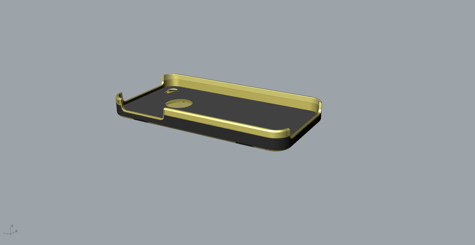 iphone4 and 4S black lighting case design 3D print model_29