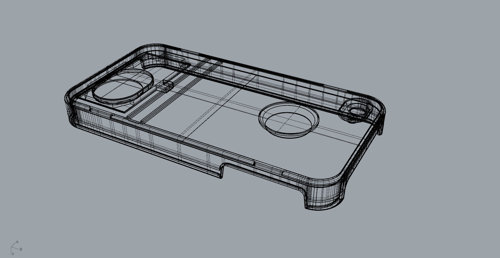 iphone4 and 4S black lighting case design 3D print model_32