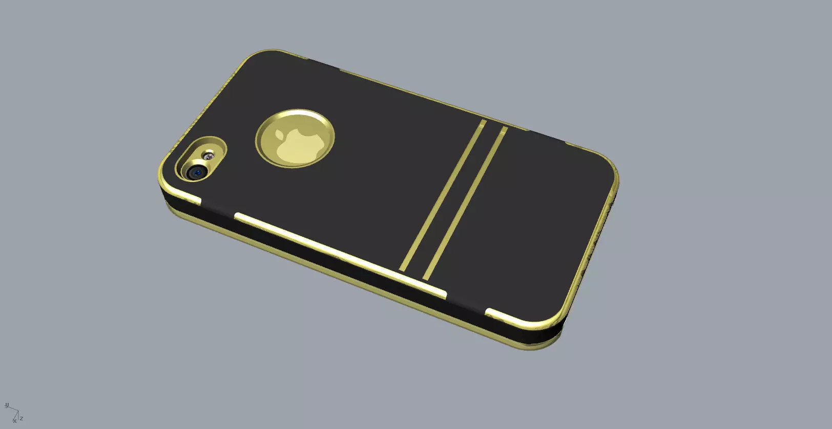iphone4 and 4S black lighting case design 3D print model_0