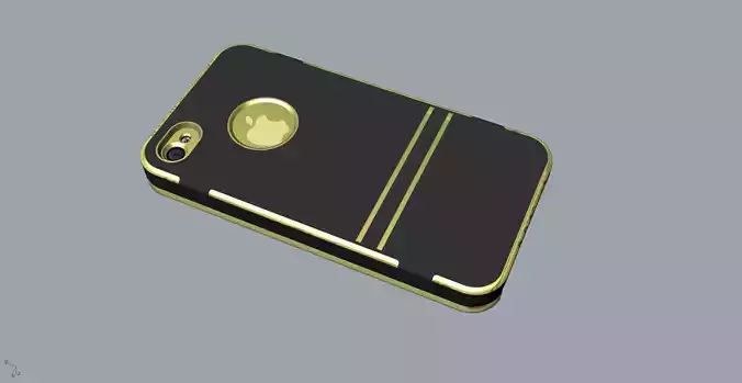 iphone4 and 4S black lighting case design 3D print model