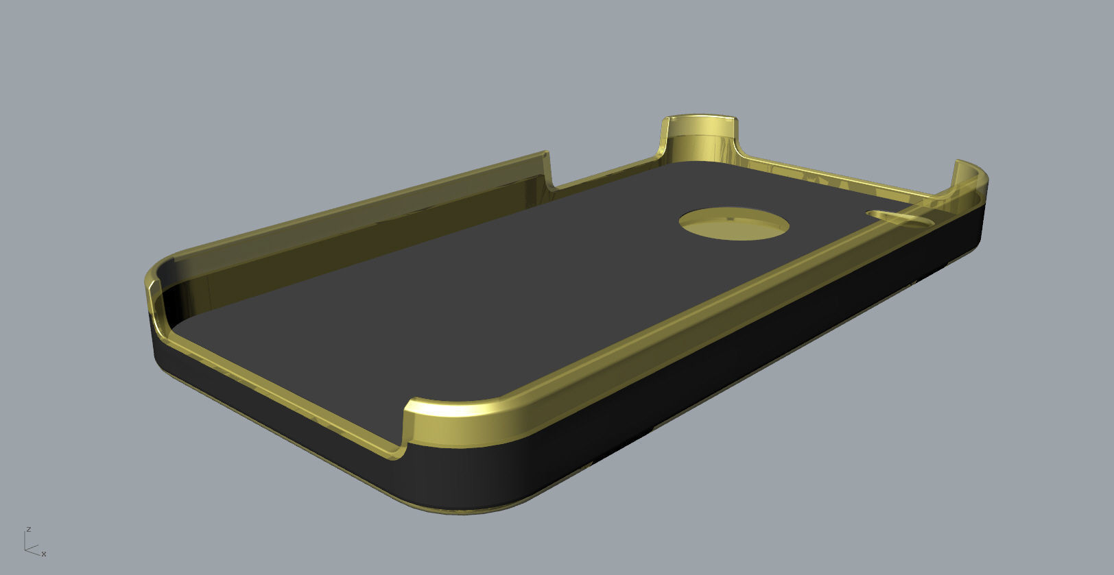 iphone4 and 4S black lighting case design 3D print model_13