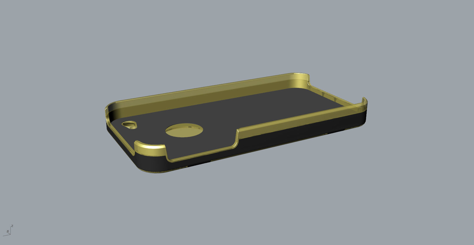 iphone4 and 4S black lighting case design 3D print model_14