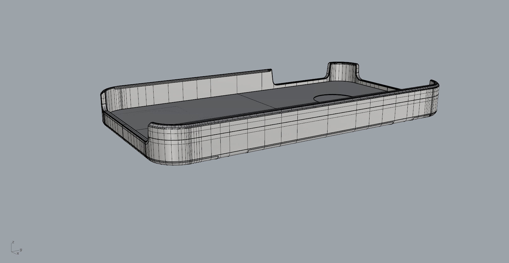 iphone4 and 4S black lighting case design 3D print model_28