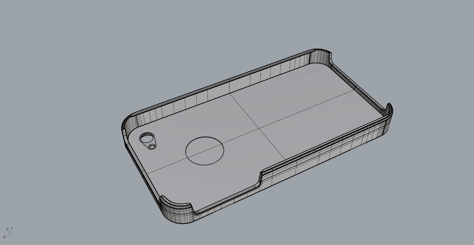 iphone4 and 4S black lighting case design 3D print model_26