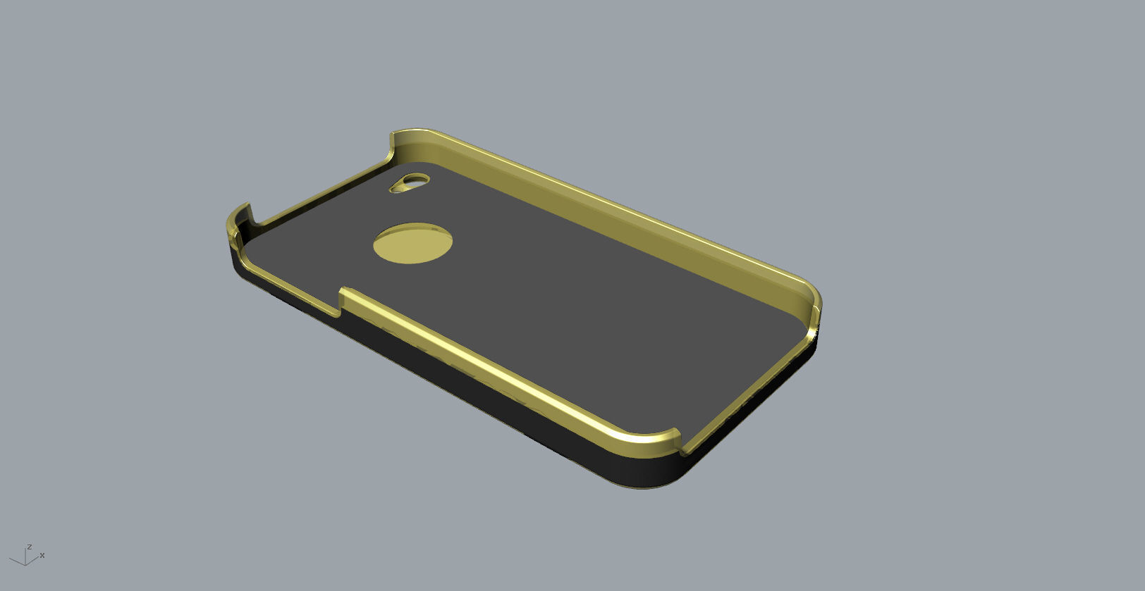 iphone4 and 4S black lighting case design 3D print model_18